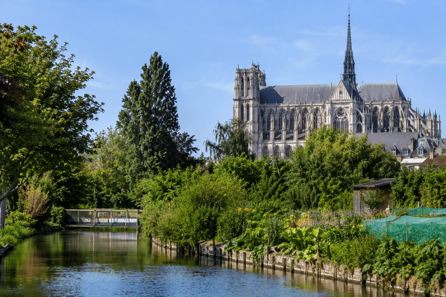 Hortillonnages et cathédrale d'Amiens